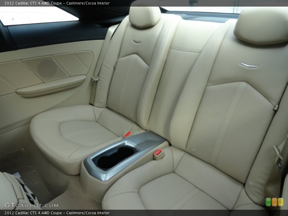 Cashmere/Cocoa Interior Rear Seat for the 2012 Cadillac CTS 4 AWD Coupe #61603605