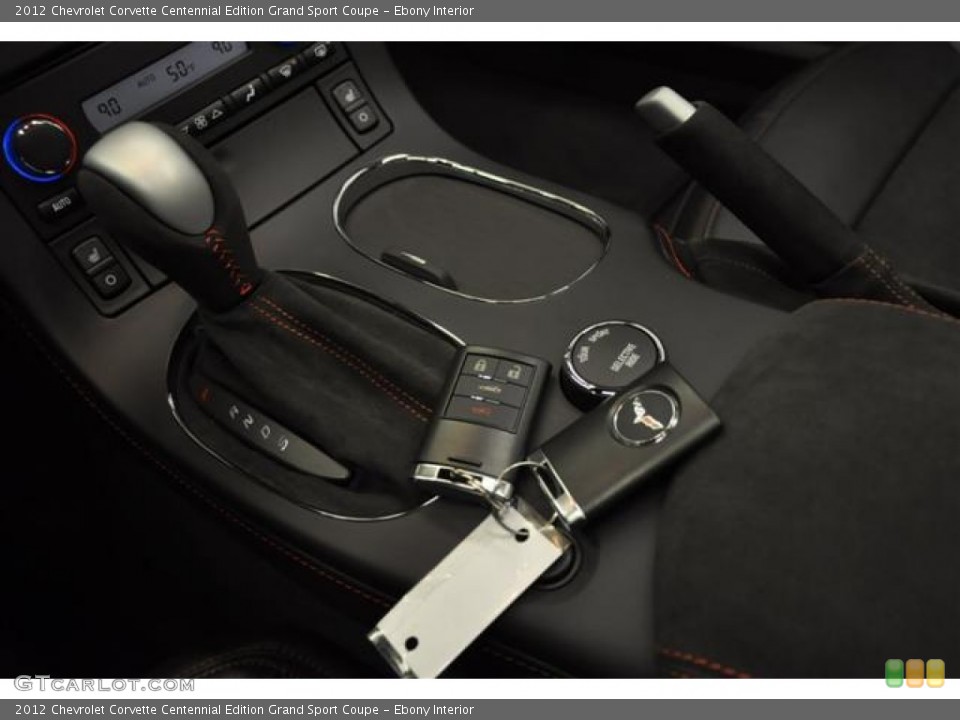 Ebony Interior Transmission for the 2012 Chevrolet Corvette Centennial Edition Grand Sport Coupe #61603624