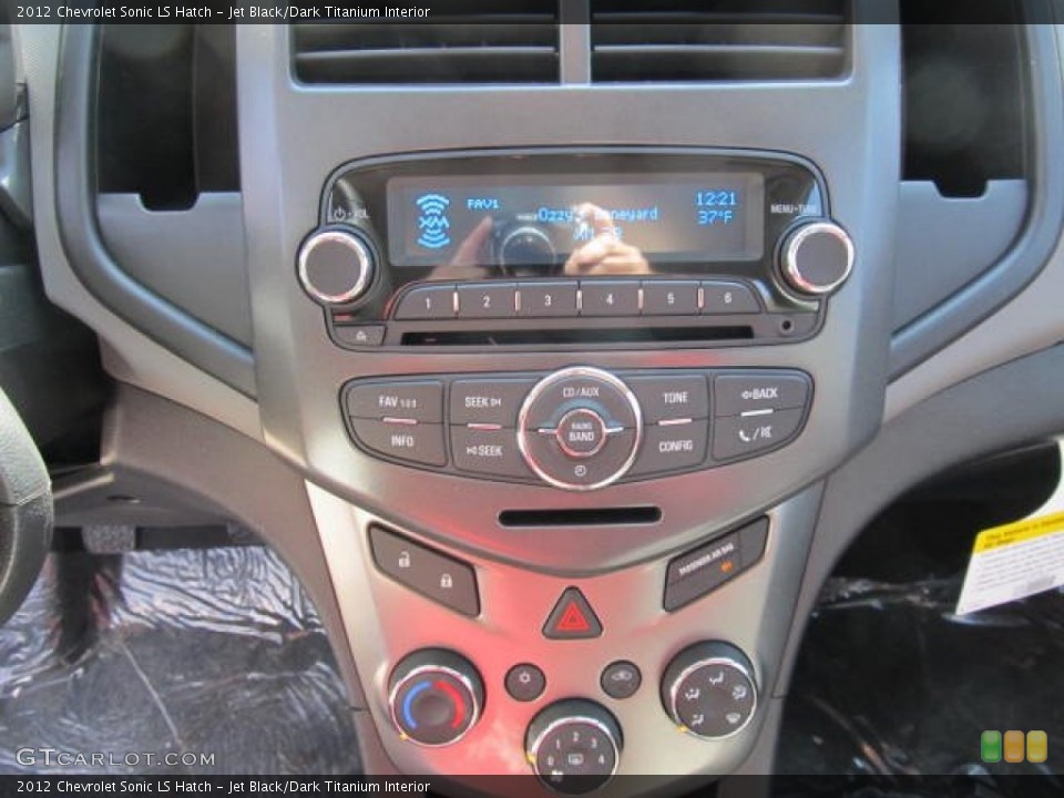 Jet Black/Dark Titanium Interior Controls for the 2012 Chevrolet Sonic LS Hatch #61604926