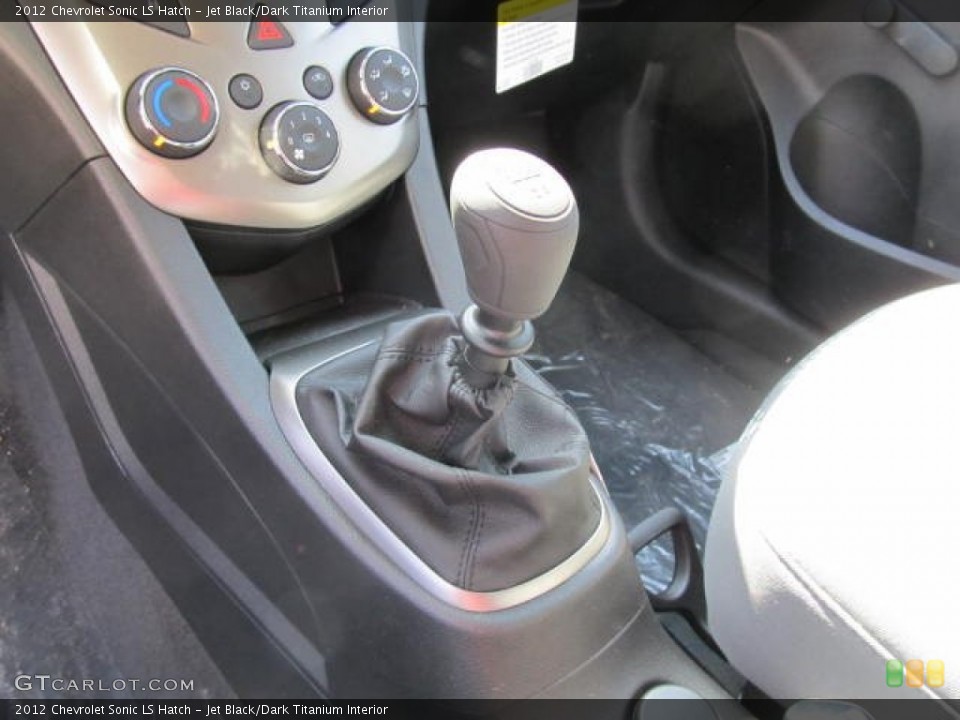 Jet Black/Dark Titanium Interior Transmission for the 2012 Chevrolet Sonic LS Hatch #61604937