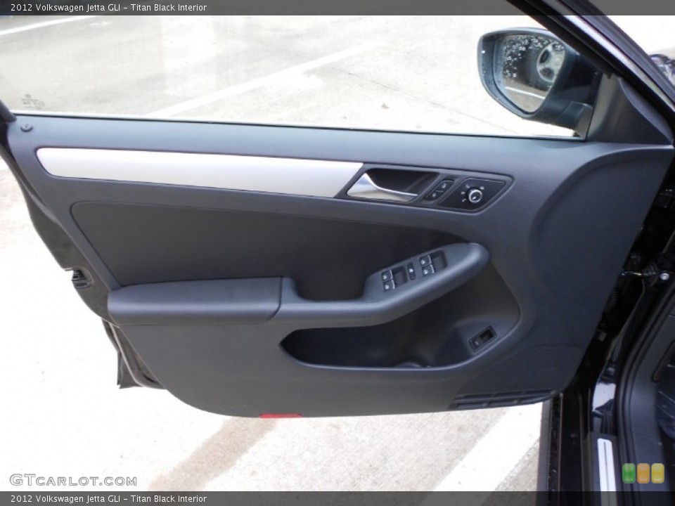 Titan Black Interior Door Panel for the 2012 Volkswagen Jetta GLI #61608603