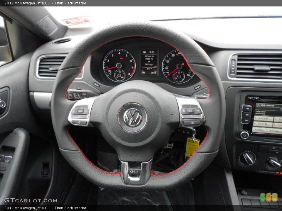 Titan Black Interior Steering Wheel for the 2012 Volkswagen Jetta GLI #61608657