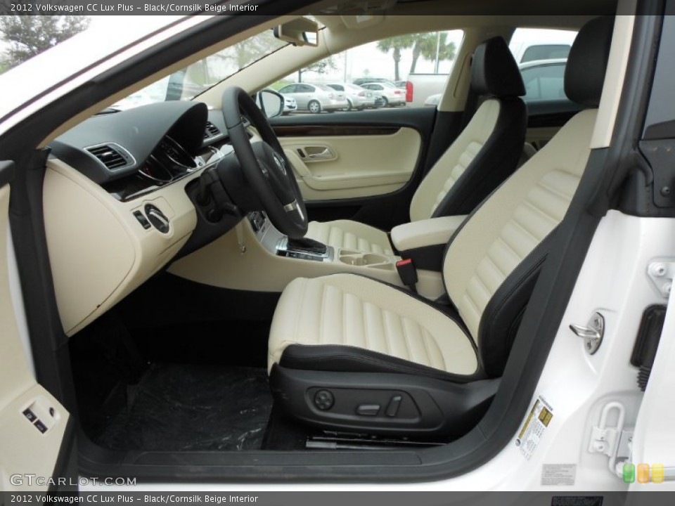Black/Cornsilk Beige Interior Photo for the 2012 Volkswagen CC Lux Plus #61608810