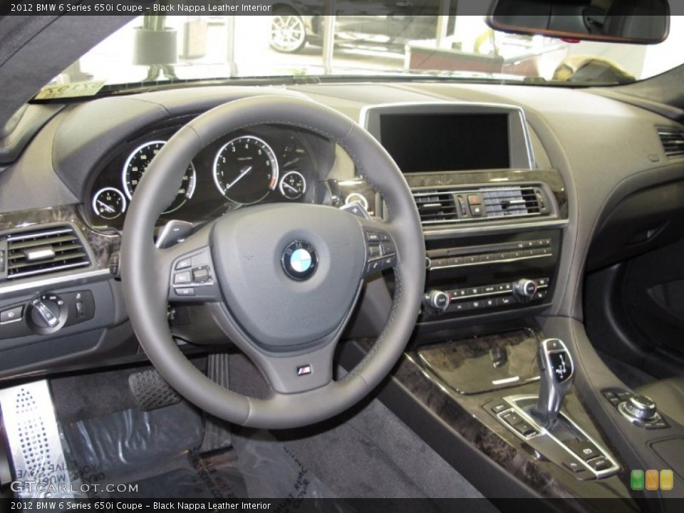 Black Nappa Leather Interior Dashboard for the 2012 BMW 6 Series 650i Coupe #61609230
