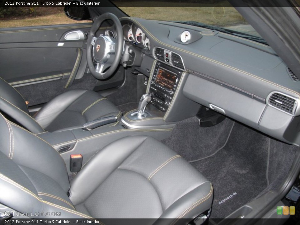 Black Interior Photo for the 2012 Porsche 911 Turbo S Cabriolet #61611411