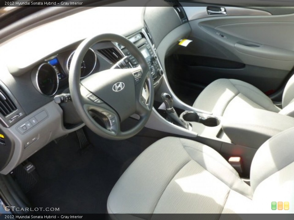 Gray Interior Prime Interior for the 2012 Hyundai Sonata Hybrid #61613586