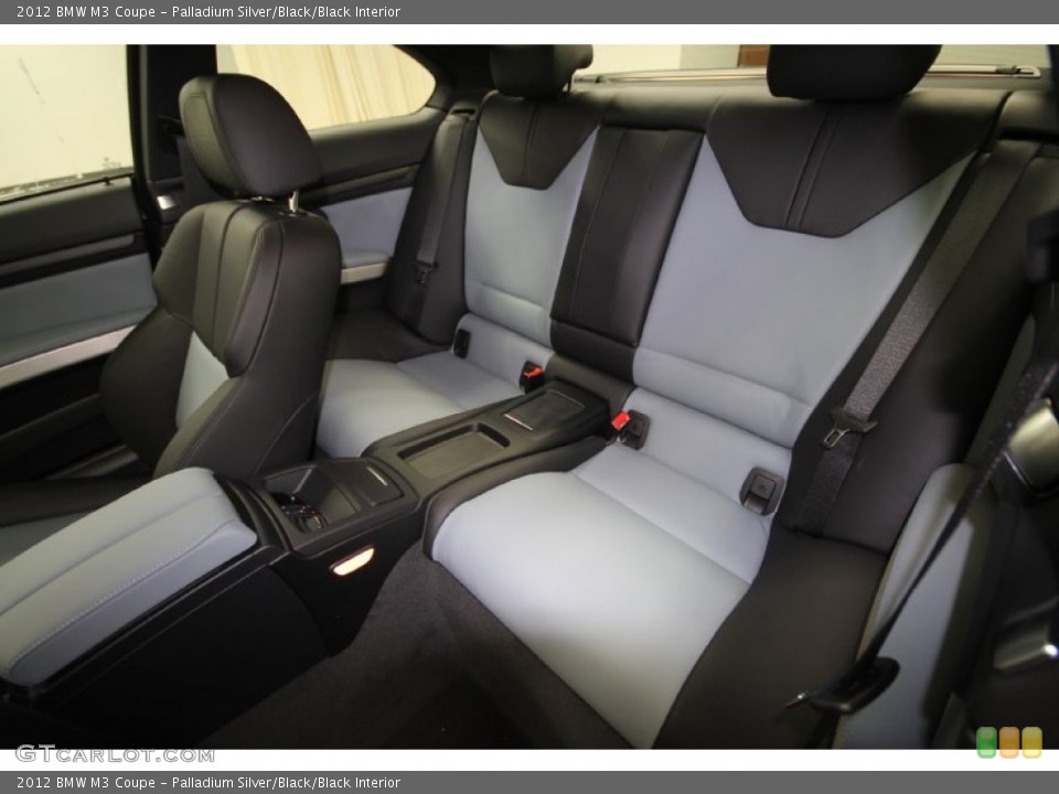 Palladium Silver/Black/Black Interior Rear Seat for the 2012 BMW M3 Coupe #61615040