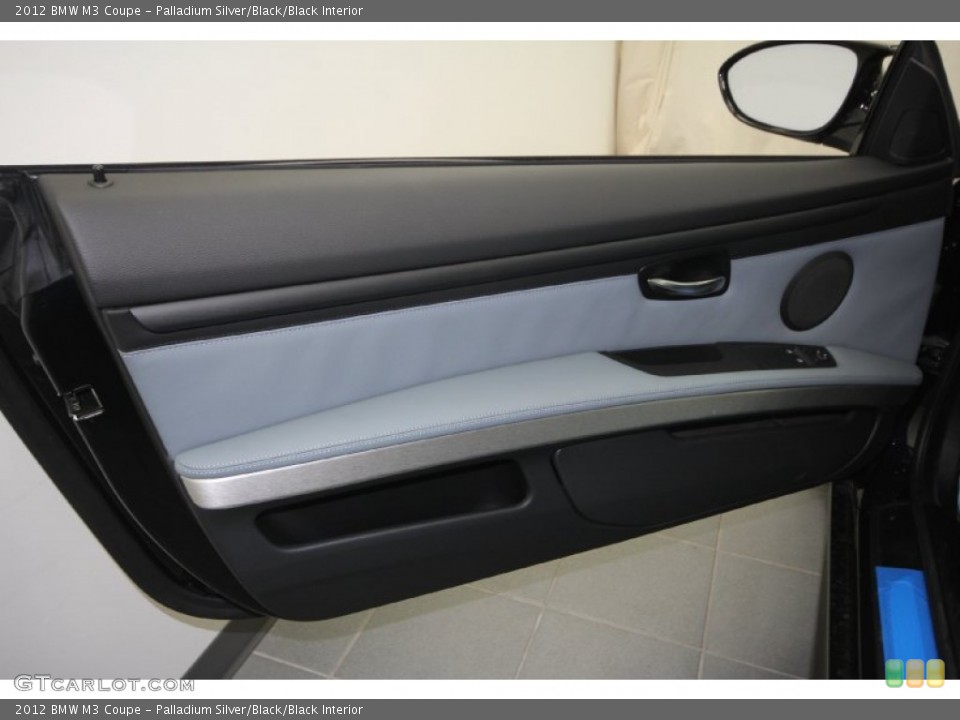 Palladium Silver/Black/Black Interior Door Panel for the 2012 BMW M3 Coupe #61615050