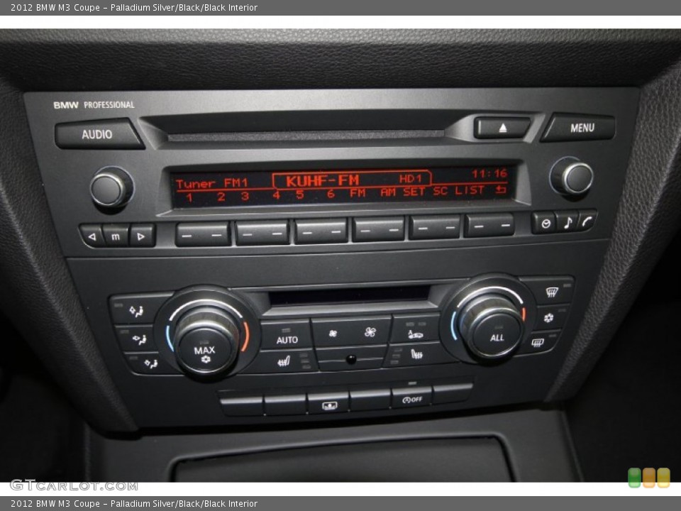 Palladium Silver/Black/Black Interior Controls for the 2012 BMW M3 Coupe #61615074