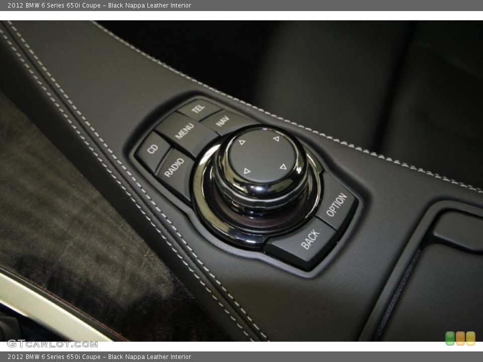 Black Nappa Leather Interior Controls for the 2012 BMW 6 Series 650i Coupe #61615566