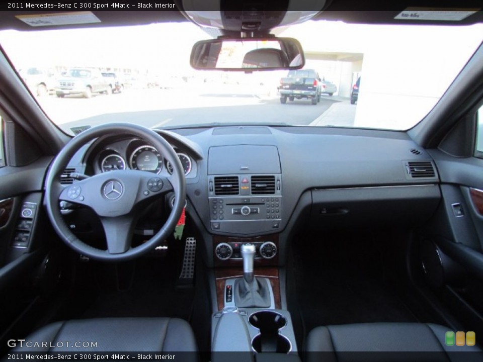 Black Interior Dashboard for the 2011 Mercedes-Benz C 300 Sport 4Matic #61616373