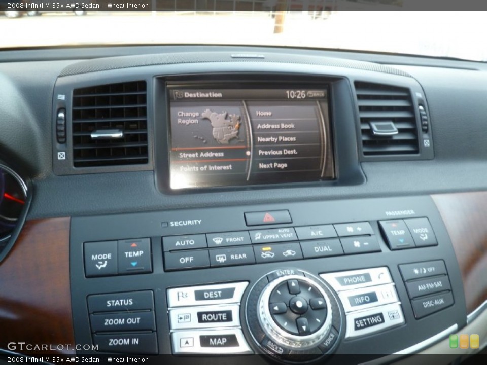 Wheat Interior Controls for the 2008 Infiniti M 35x AWD Sedan #61619802