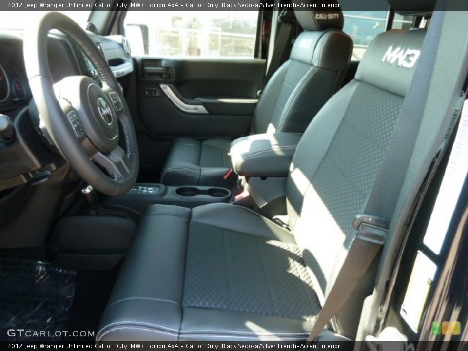 Call of Duty: Black Sedosa/Silver French-Accent Interior Photo for the 2012 Jeep Wrangler Unlimited Call of Duty: MW3 Edition 4x4 #61620162