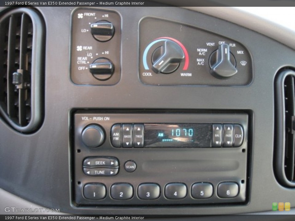 Medium Graphite Interior Controls for the 1997 Ford E Series Van E350 Extended Passenger #61620792