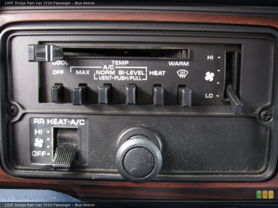Blue Interior Controls for the 1995 Dodge Ram Van 3500 Passenger #61620903