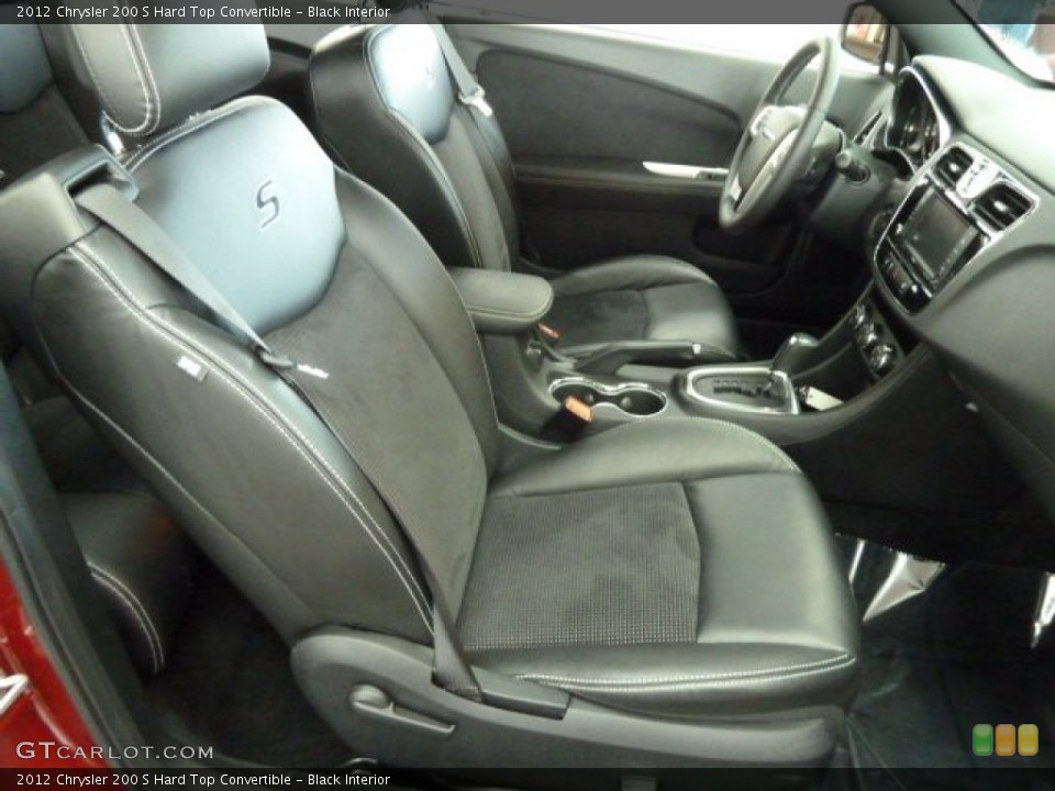 Black Interior Photo for the 2012 Chrysler 200 S Hard Top Convertible #61621383
