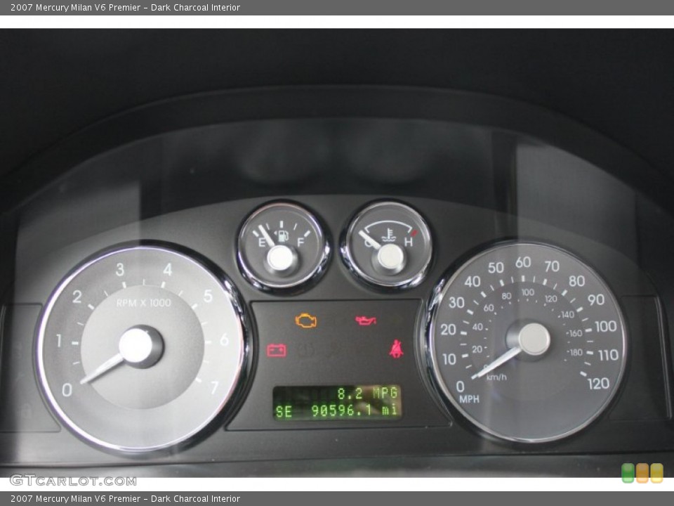 Dark Charcoal Interior Gauges for the 2007 Mercury Milan V6 Premier #61622388