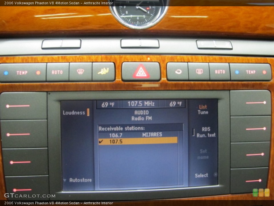 Anthracite Interior Controls for the 2006 Volkswagen Phaeton V8 4Motion Sedan #61623034