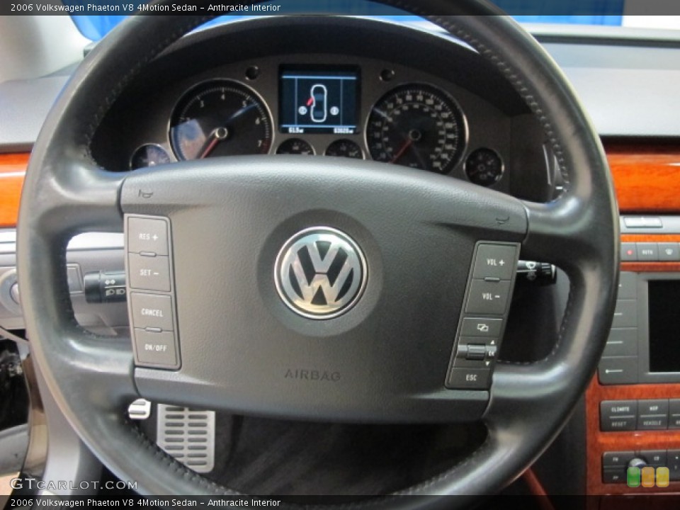 Anthracite Interior Steering Wheel for the 2006 Volkswagen Phaeton V8 4Motion Sedan #61623099