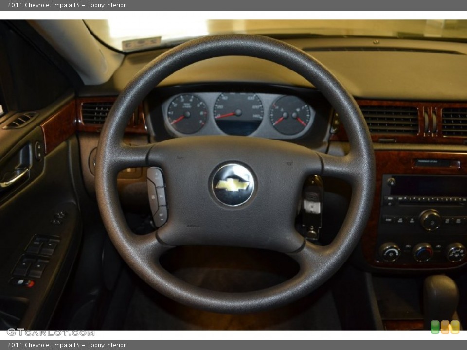 Ebony Interior Steering Wheel for the 2011 Chevrolet Impala LS #61623265