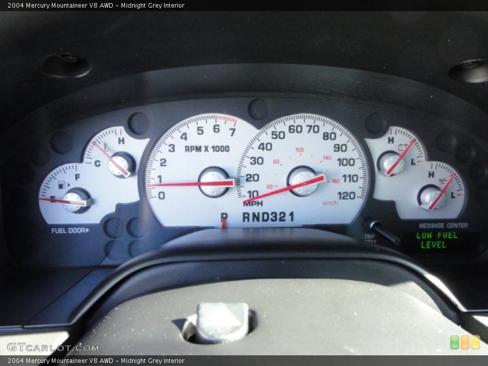 Midnight Grey Interior Gauges for the 2004 Mercury Mountaineer V8 AWD #61625007