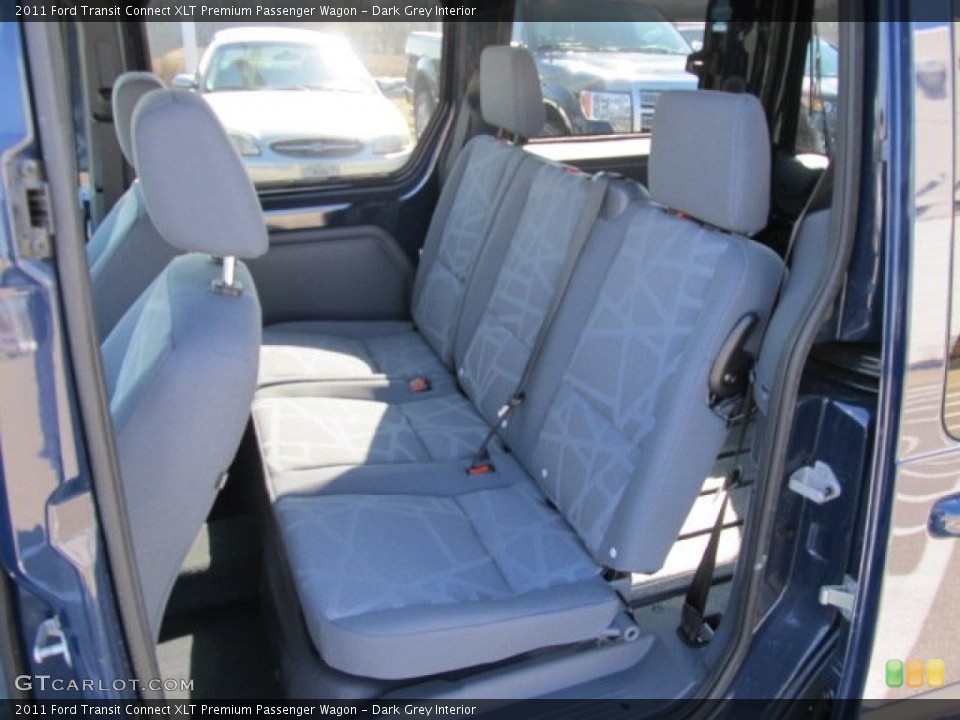 Dark Grey Interior Rear Seat for the 2011 Ford Transit Connect XLT Premium Passenger Wagon #61628603