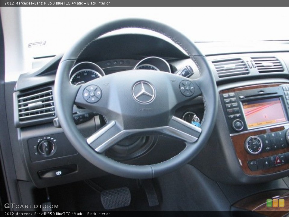 Black Interior Steering Wheel for the 2012 Mercedes-Benz R 350 BlueTEC 4Matic #61629768
