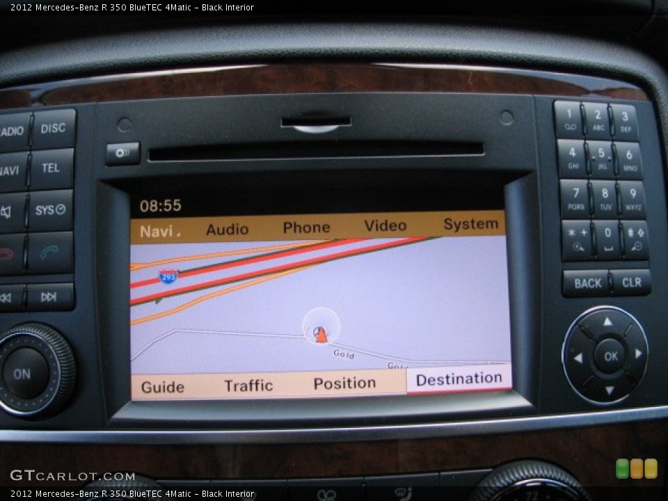 Black Interior Navigation for the 2012 Mercedes-Benz R 350 BlueTEC 4Matic #61629806