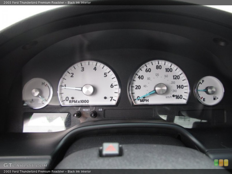 Black Ink Interior Gauges for the 2003 Ford Thunderbird Premium Roadster #61632814
