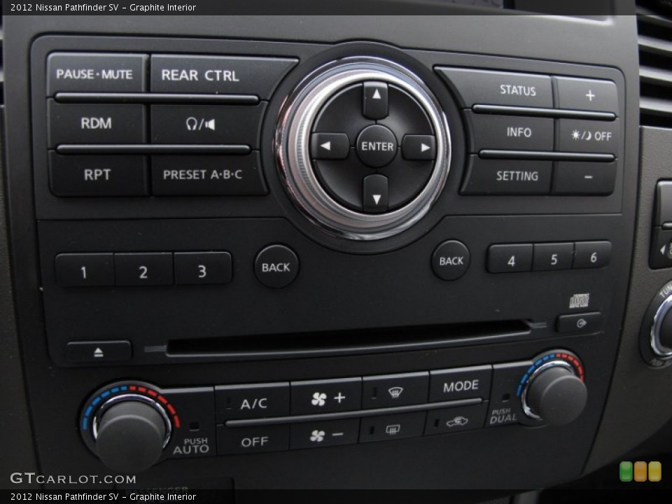 Graphite Interior Controls for the 2012 Nissan Pathfinder SV #61633291