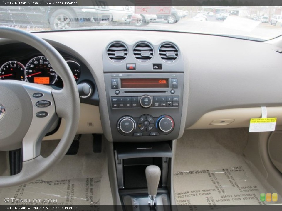 Blonde Interior Dashboard for the 2012 Nissan Altima 2.5 S #61633415