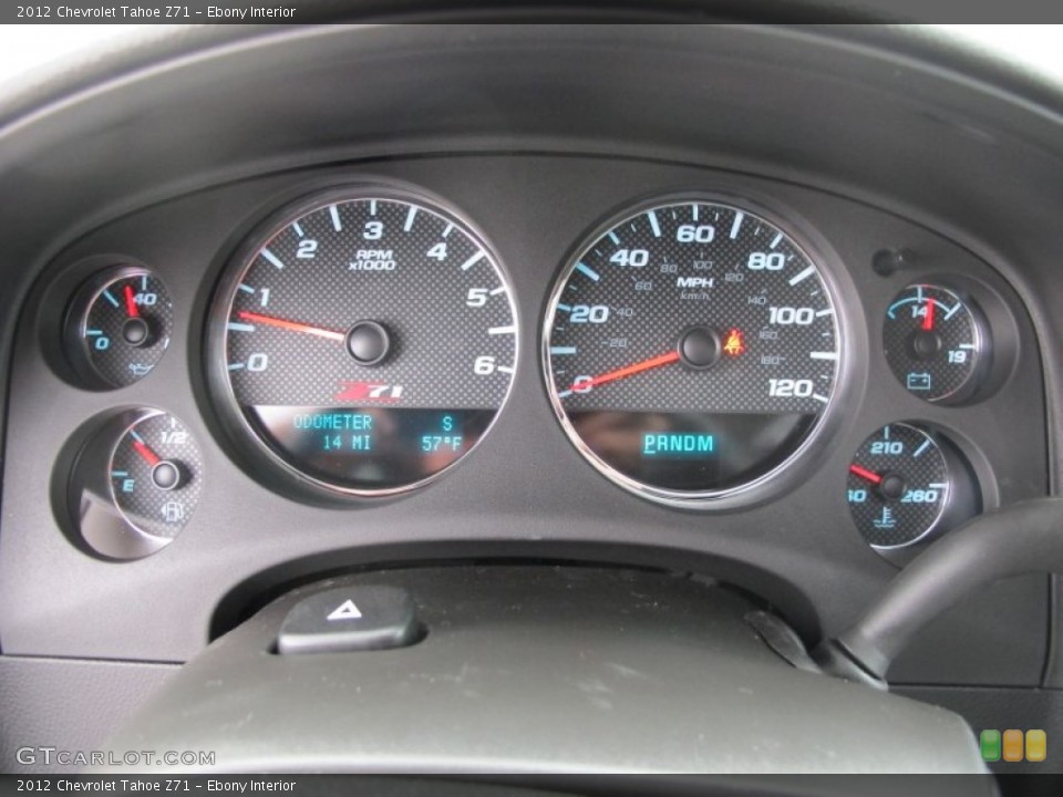 Ebony Interior Gauges for the 2012 Chevrolet Tahoe Z71 #61635570