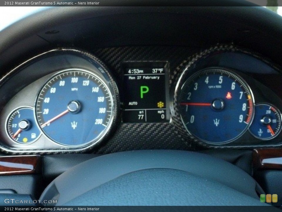 Nero Interior Gauges for the 2012 Maserati GranTurismo S Automatic #61636256