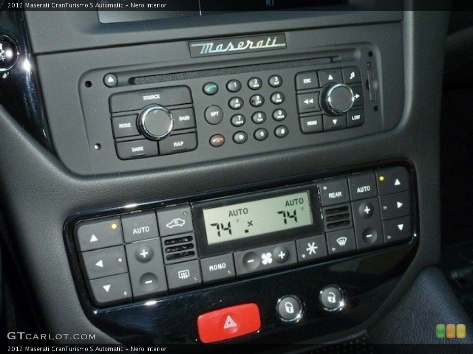 Nero Interior Controls for the 2012 Maserati GranTurismo S Automatic #61636283