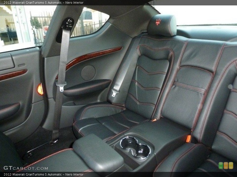 Nero Interior Rear Seat for the 2012 Maserati GranTurismo S Automatic #61636313