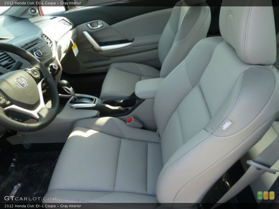 Gray Interior Photo for the 2012 Honda Civic EX-L Coupe #61637138