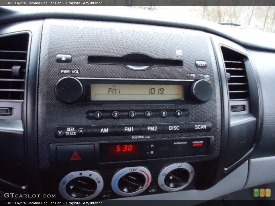 Graphite Gray Interior Audio System for the 2007 Toyota Tacoma Regular Cab #61638317