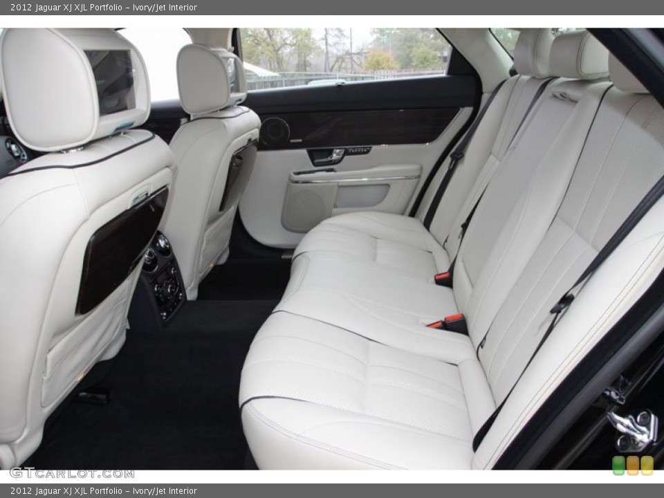 Ivory/Jet Interior Rear Seat for the 2012 Jaguar XJ XJL Portfolio #61640683