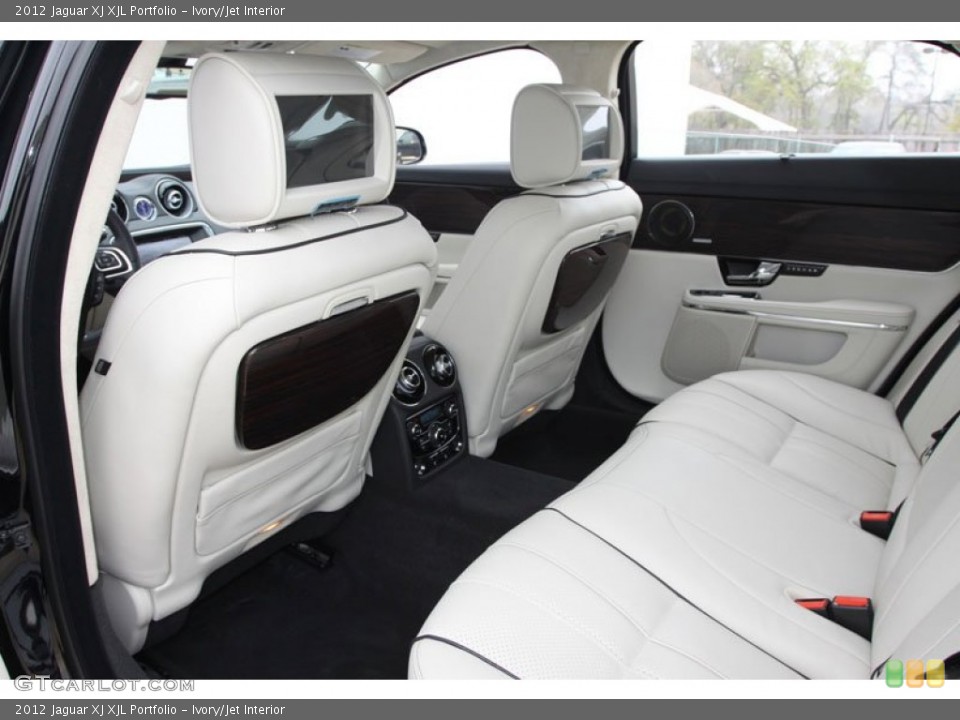 Ivory/Jet Interior Rear Seat for the 2012 Jaguar XJ XJL Portfolio #61640741