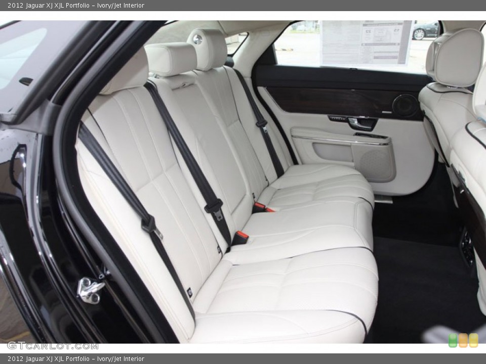 Ivory/Jet Interior Rear Seat for the 2012 Jaguar XJ XJL Portfolio #61640786