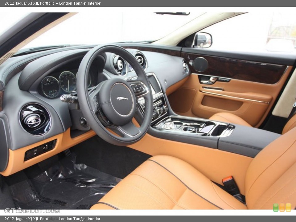 London Tan/Jet Interior Prime Interior for the 2012 Jaguar XJ XJL Portfolio #61640837
