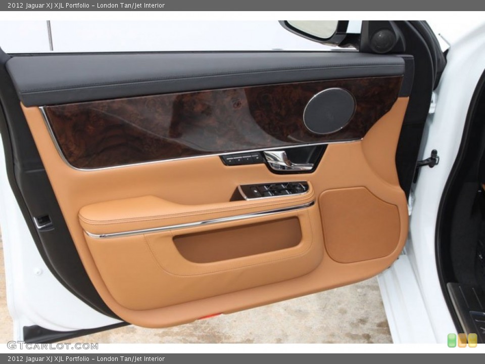 London Tan/Jet Interior Door Panel for the 2012 Jaguar XJ XJL Portfolio #61640888