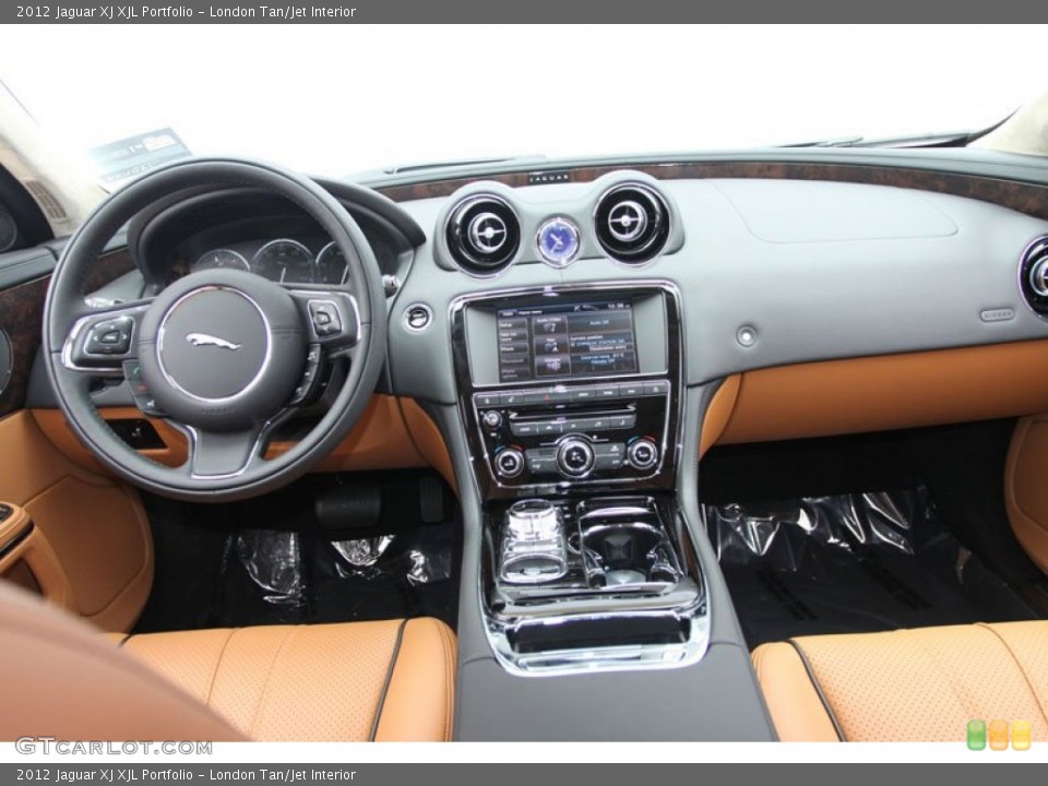 London Tan/Jet Interior Dashboard for the 2012 Jaguar XJ XJL Portfolio #61640900