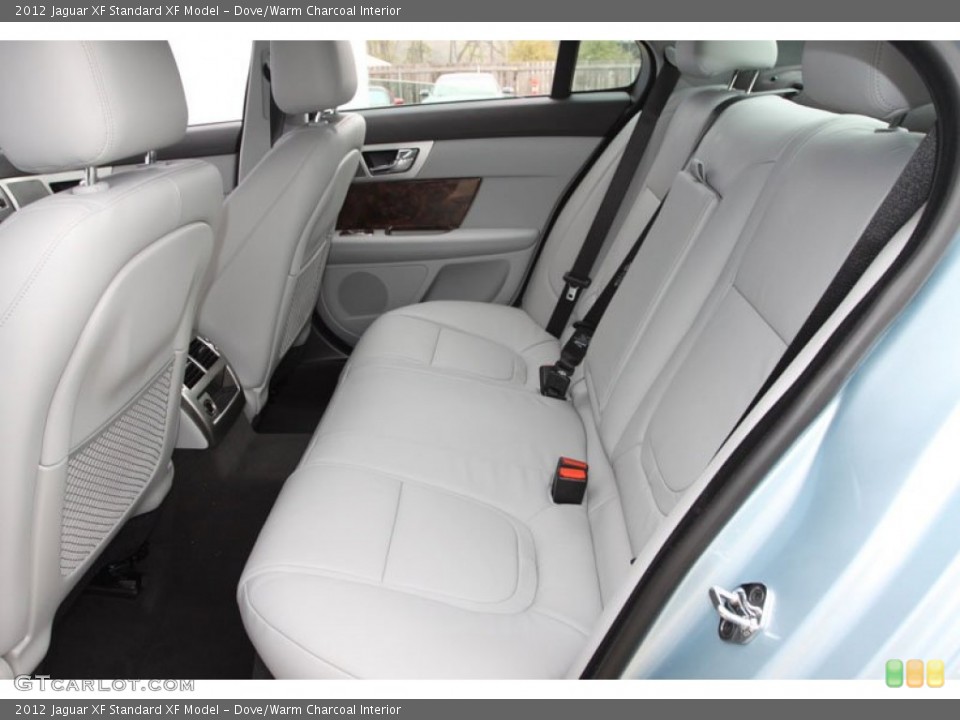 Dove/Warm Charcoal Interior Rear Seat for the 2012 Jaguar XF  #61641002