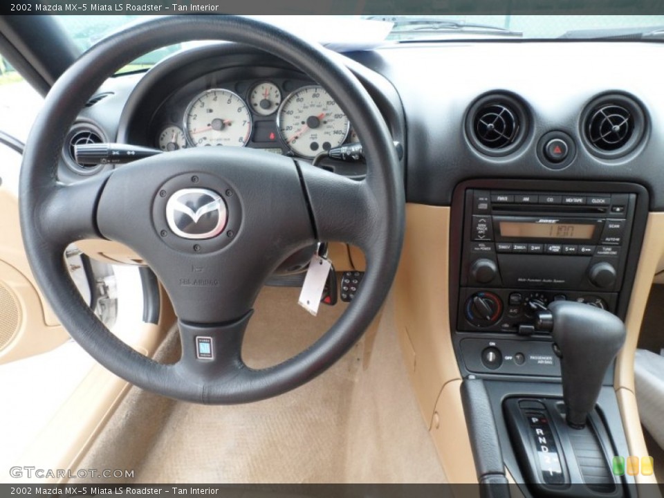 Tan Interior Dashboard for the 2002 Mazda MX-5 Miata LS Roadster #61642628