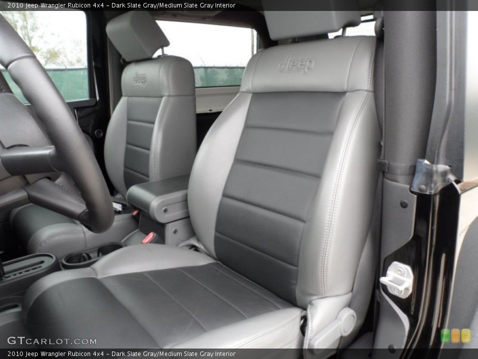 Dark Slate Gray/Medium Slate Gray Interior Photo for the 2010 Jeep Wrangler Rubicon 4x4 #61643129