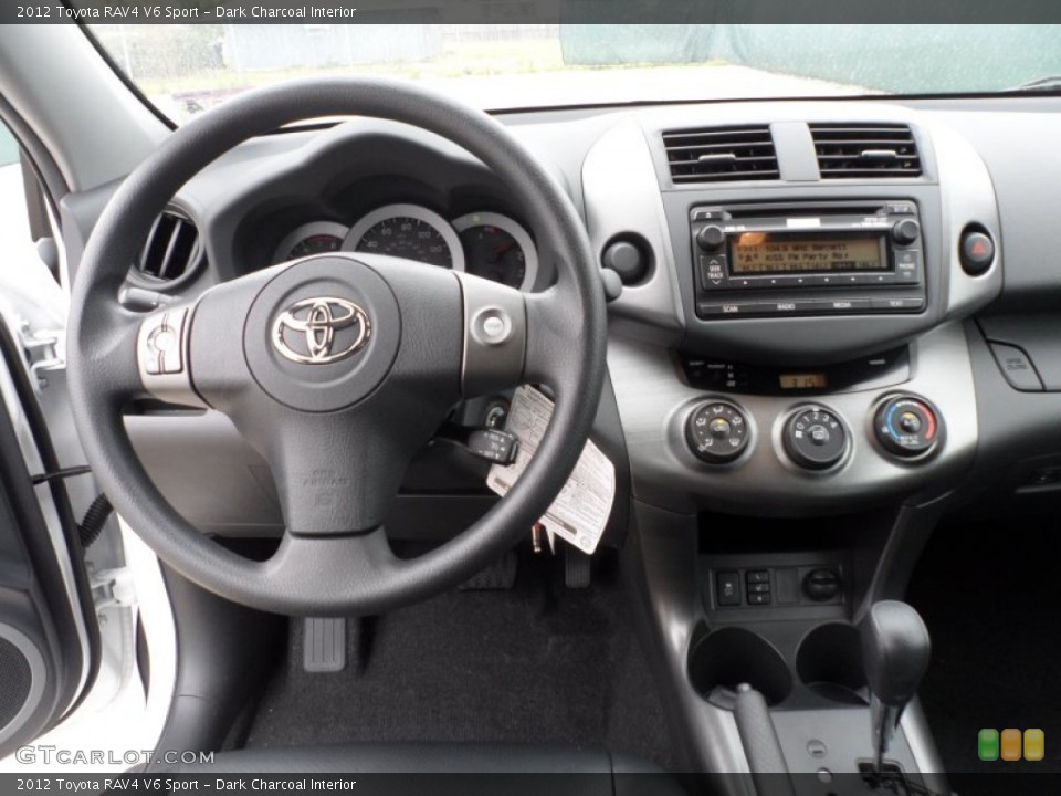 Dark Charcoal Interior Dashboard for the 2012 Toyota RAV4 V6 Sport #61643369
