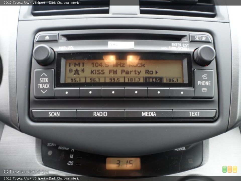 Dark Charcoal Interior Audio System for the 2012 Toyota RAV4 V6 Sport #61643381