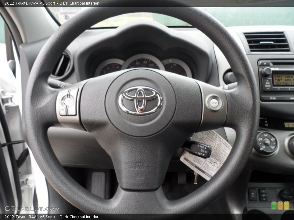 Dark Charcoal Interior Steering Wheel for the 2012 Toyota RAV4 V6 Sport #61643405