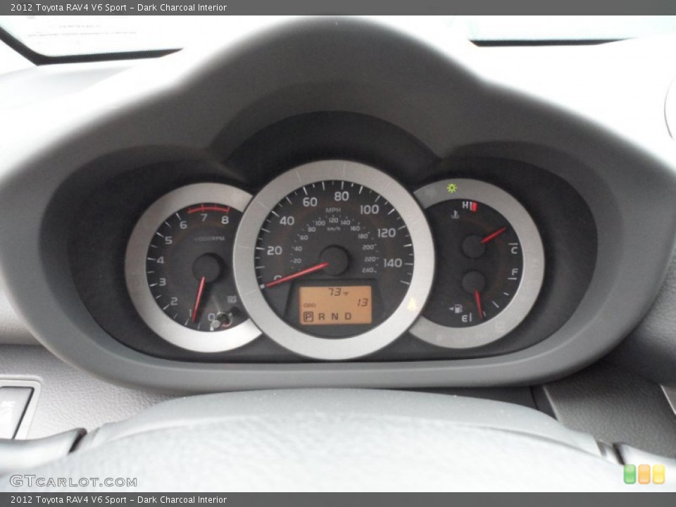 Dark Charcoal Interior Gauges for the 2012 Toyota RAV4 V6 Sport #61643411